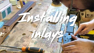 Building DC Guitars - Episode 16 | Installing inlays