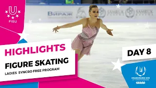 Highlights day 8 I Figure Skating Ladies Free Program | Winter Universiade 2019