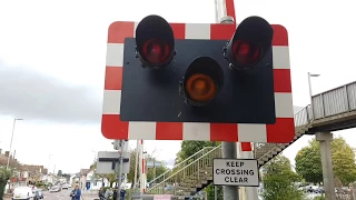 Halogen Lights at Rainham Level Crossing (Before Replacement)