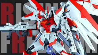 ライジングフリーダムガンダムをフェーダーカラーに全塗装ミキシング改造【HGCE1/144 RISING FREEDOM GUNDAM kitbash custom】【ガンプラ改造】