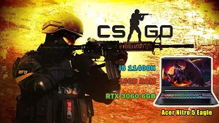 Acer Nitro 5 Eagle 2021 (i5 11400H + RTX 3060 6GB) | Test game CSGO