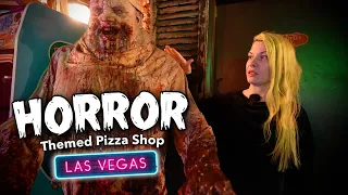 Sliced Pizza - HORROR Themed Pizza Shop in LAS VEGAS   4K