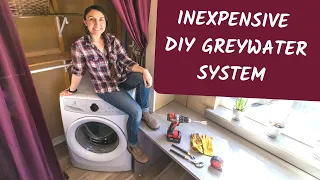 Living OFF GRID | DIY GREY WATER SYSTEM Install: Laundry to Landscape