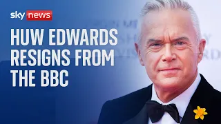 Huw Edwards resigns from BBC, corporation says