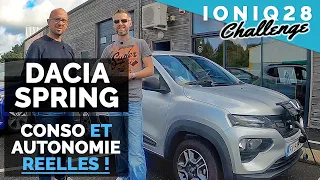 Essai conso Dacia Spring : ça commençait bien, et puis ... (Ioniq 28 challenge)