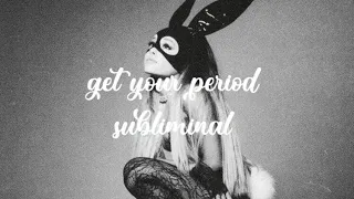 get your period subliminal (with booster)