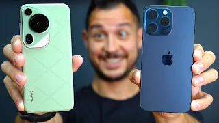 Huawei Pura 70 Ultra HUMILLA al iPhone 15 Pro MAX !! 🤯 APPLE vs HUAWEI con sus MEJORES MÓVILES