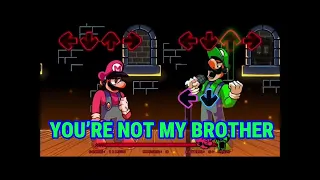 Fnf Mario madness V2: OH GOD NO with lyrics (remade)