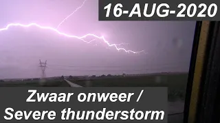 Het onweer van 16 augustus 2020, gezien vanuit Ilpendam