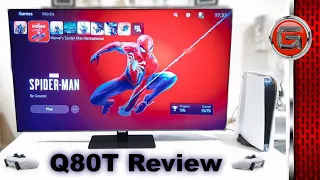 SAMSUNG 4K Q80T QLED TV Unboxing & Review Testing The PS5