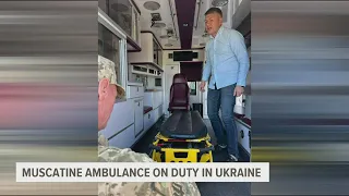 First of three Muscatine ambulances begin duty in Ukraine