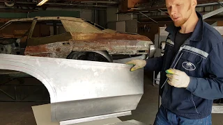 Изготовление задних крыльев Ford Gran Torino  (metal shaping)