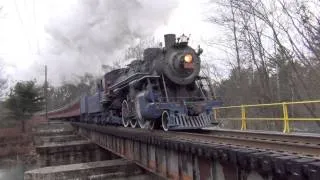 (HD) Reading and Northern 425: Tamaqua Santa Specials 12/7/2013