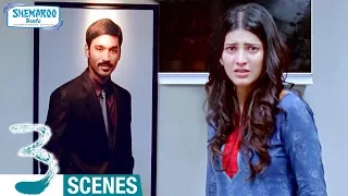 Shruti Haasan Turns Wild | 3 Telugu Movie Scenes | Dhanush | Sivakarthikeyan | Anirudh