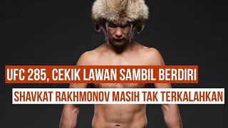 UFC 285, Shavkat Rakhmonov Wins By Strangling Opponent While Standing