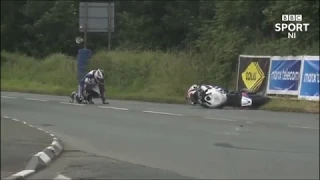 Micheal Dunlop’s southern 100 Isle of Man crash
