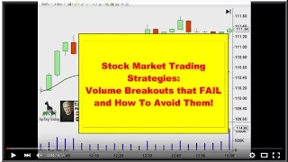 Stock Market Trading Strategies: Volume Breakouts That Fail