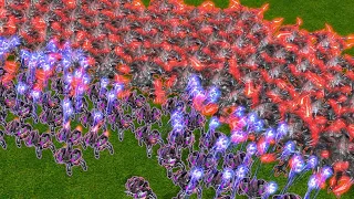 100 Vanguards. 150 Hybrid Behemoths. Who survives? | Daily SC2 Brawl