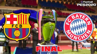 PES 2020 | UEFA Champions League Final | Barcelona vs Bayern Munchen Full Match | All Goals HD