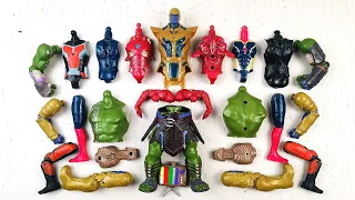 Merakit Mainan Hulk Samsh, Vision, Thanos, ironman, Ant man dan Siren head | Avengers Toys