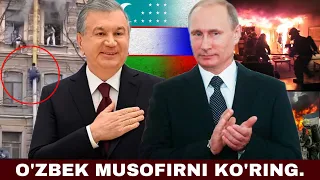 ТЕЗКОР ! РОССИЯДА ЎЗБЕК ҚИЛГАН ИШИНИ КЎРИНГ ОТА ОНАСИГА ЙЕТИБ БОРСИН ОДАМАС БУ ТОВБА.