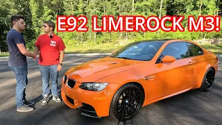 We took an E92 M3 Lime Rock Park Edition to cars and coffee!