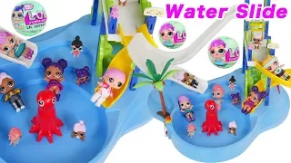 LOL Surprise Dolls Lil Sisters at Playmobil Water Park