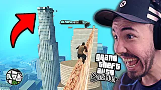 O DESAFIO IMPOSSÍVEL DO PARKOUR NO GTA SAN ANDREAS!!!