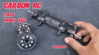 How do I make RC carbon tires and front axle.
