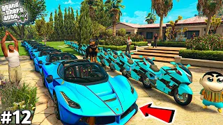 GTA 5 : Franklin Finally Made World's Longest CAR And BIKE With Shinchan In GTA 5 ! (GTA 5 mods)