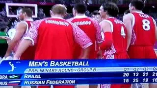 Олимпиада 2012 баскетбол Россия-Бразилия 75-74
