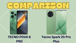 Tecno Pova 6 PRO vs Tecno Spark 20 Pro Plus Comparison Video