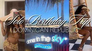 TRAVEL VLOG : Solo Birthday Trip Dominican Republic | Dinner In The Sky | Peace & Gratitude Trip