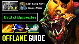 HOW TO OFFLANE SAND KING LIKE A 9K GOD 100% Deleted PL with Brutal Epicenter & Crazy Burrowstrike