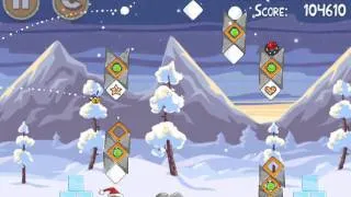 Angry Birds Seasons Level 1-8 - Wreck The Halls - Mighty Eagle - 100% - Total Distruction