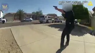 Bodycam video shows police standoff with armed suspect