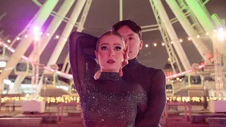 Holly Harris & Jason Chan, Australian Ice Dancers, perform to Labrinth at Vieux-Port de Montréal