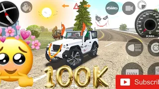 Racing Car Mehendra Wite Colour Thaar 4×4 Offrrid Thar Indian heavy driving 🚗#gamingvideos #thaar