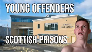 HMP Polmont. Young offenders prison. Violent young lads in Scottish prisons.