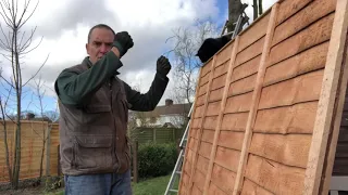 How to slot in a fence panel. Big Al’s Pro Tips.