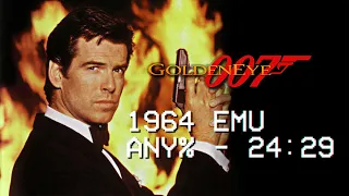 GoldenEye 007 - Any% Emulator Speedrun - 24:29