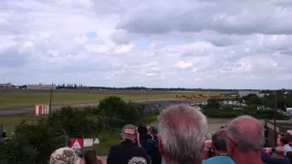 XH558 take off 27/06/15 Salute to the V Force Tour