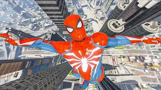 GTA 5 Iron Spiderman No Seatbelt Car Crashes - Spider-Man mod Gmaeplay #3 (Euphoria physics)