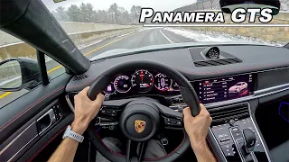 2022 Porsche Panamera GTS - Driving the V8 Twin Turbo Sleeper (POV Binaural Audio)