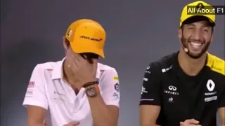 Daniel Ricciardo and Lando Norris funny moments