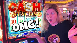 I Hit Every Bonus on the NEW Ainsworth Cash Stacks Slot Machines!!