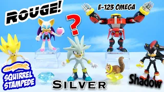 Sonic Action Figures Rouge Silver E-123 Omega AND Shadow Review