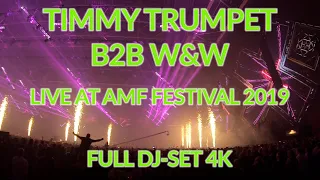 Timmy Trumpet B2B W&W @AMF Festival 2019 - Full DJ Set 4k