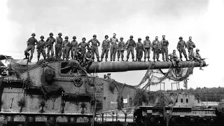 ww2: Schwerer Gustav (the biggest railway German cannon)(footage)