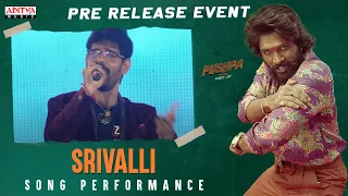Srivalli Song Performance | Pushpa Pre-Release Event Live | Allu Arjun,Rashmika | DSP | Sukumar